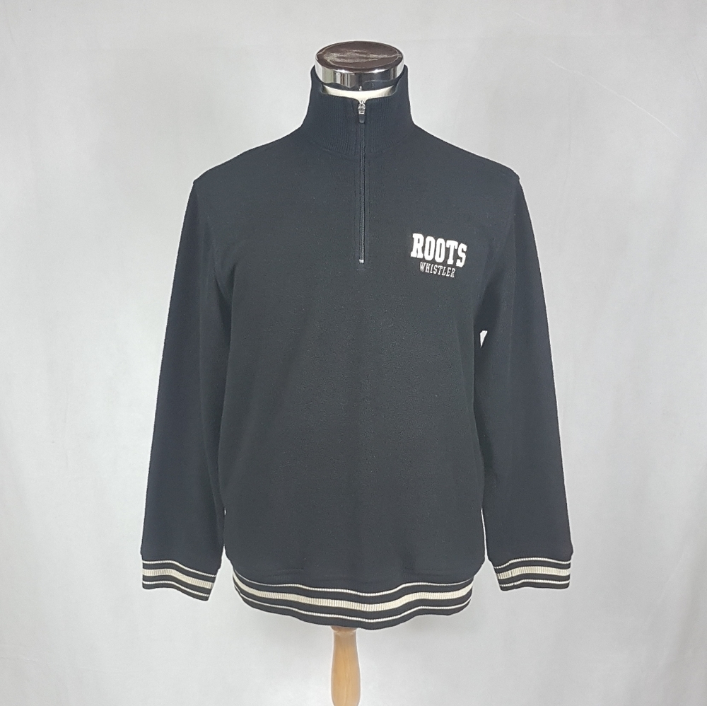Vtg Roots Athletics Canada Sherpa Fleece Pullover